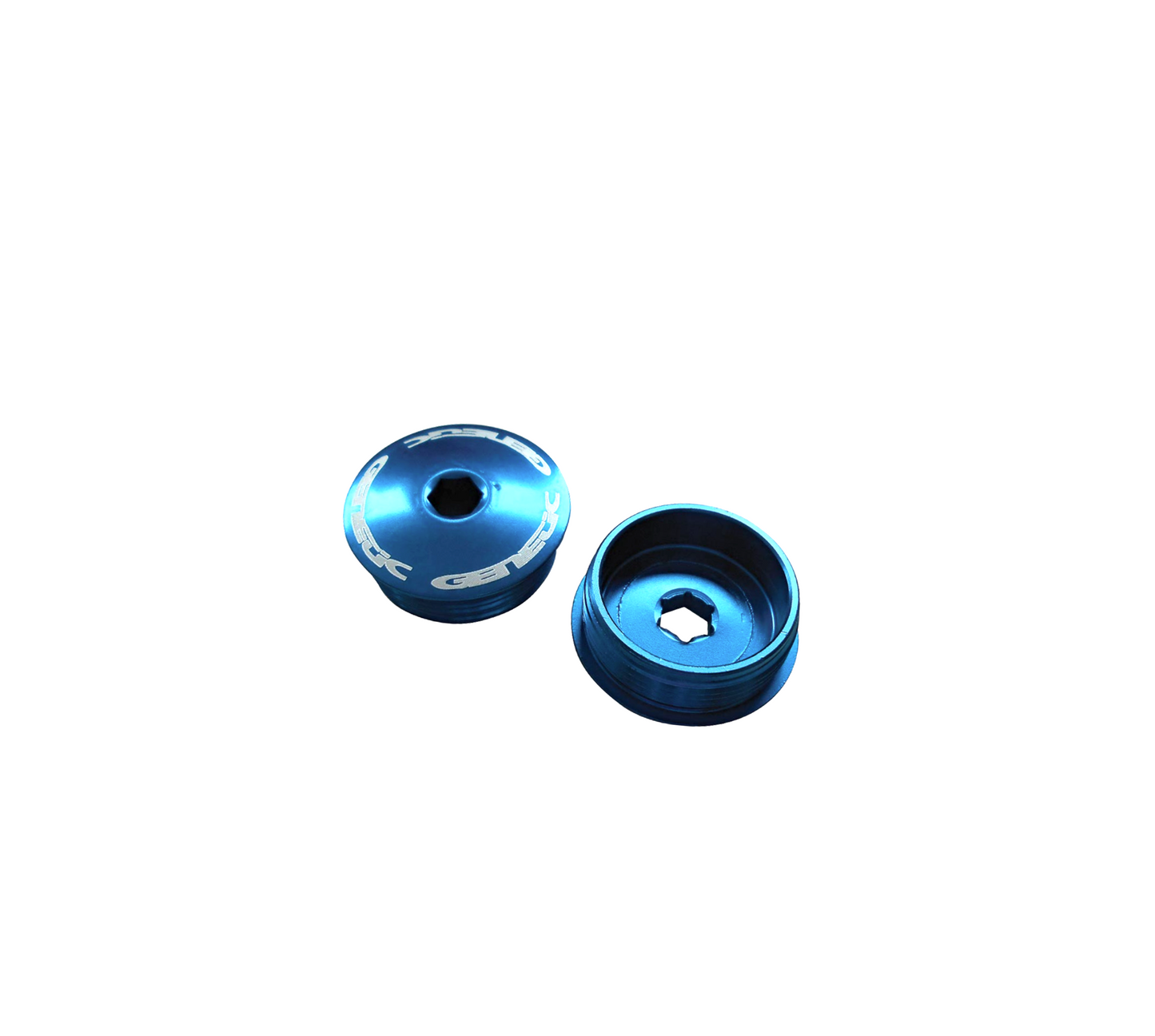Genetic Heritage Crank Caps - blau