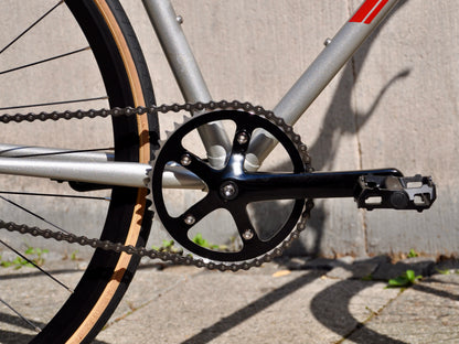 Singlespeed Kurbelgarnitur (44Z) - schwarz