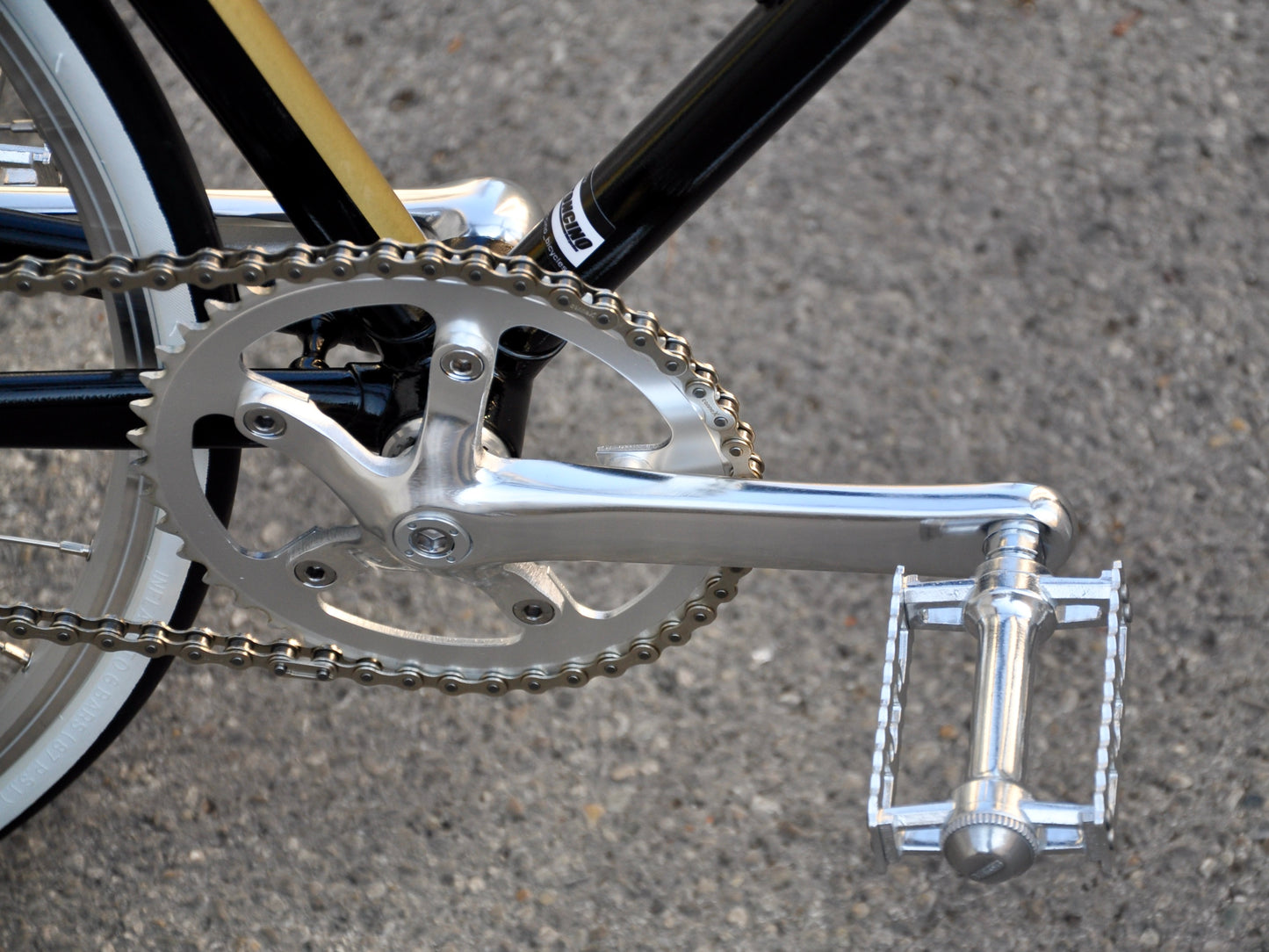 Singlespeed Kurbelgarnitur (44Z) - silber