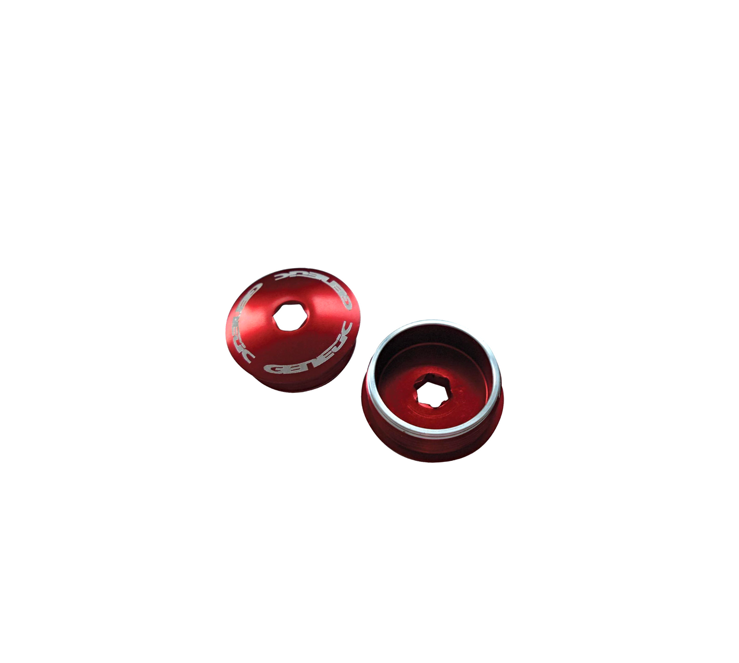 Genetic Heritage Crank Caps - rot