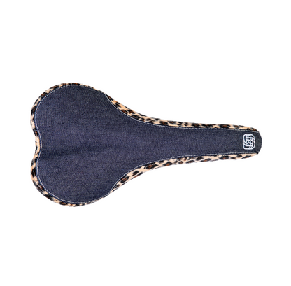Gusset R-Series Sattel | Denim / Leopard