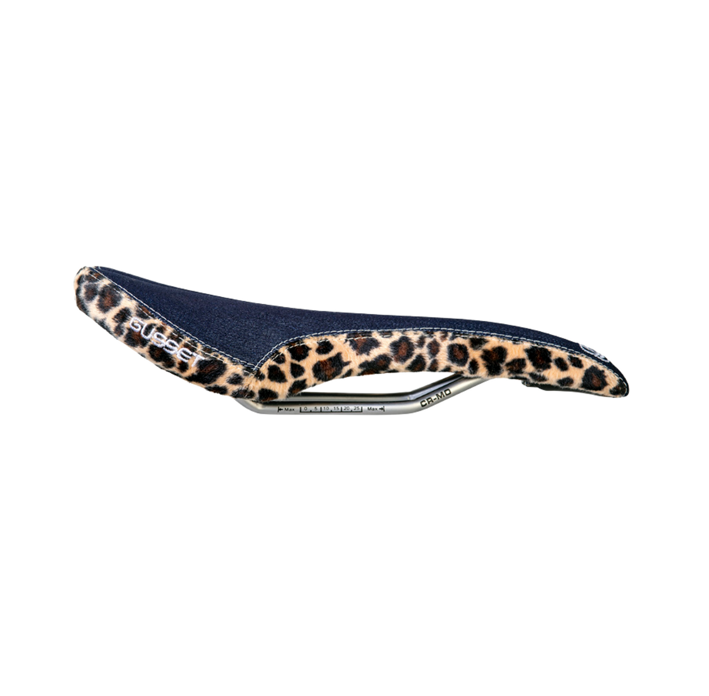 Gusset R-Series Sattel | Denim / Leopard